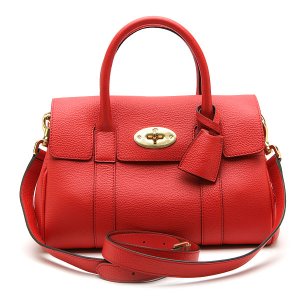 MULBERRY BAYSWATER SATCHEL CLASSIC GRAIN RED HH2855/205L665